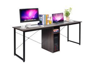 2 Person Computer Desk 79''Large Double Workstation Dual Office Desk w/Storage 2 Person Computer Desk 79''Large Double Workstation Dual Office Desk w/Storage