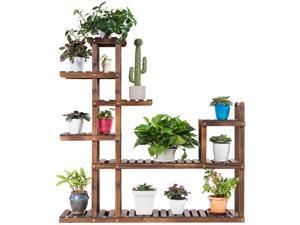 7-Tier Flower Wood Stand Plant Display Rack Multifunctional Storage Shelf 7-Tier Flower Wood Stand Plant Display Rack Multifunctional Storage Shelf