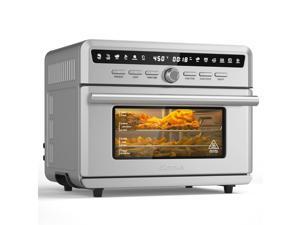 Costway 26.4 QT 10-in-1 Air Fryer Toaster Oven Dehydrate Bake 1800W w/ Recipe