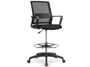 Costway Drafting Chair Tall Office Chair Adjustable Height w/Footrest Costway Drafting Chair Tall Office Chair Adjustable Height w/Footrest