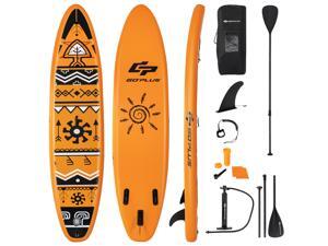 Goplus 11' Inflatable Stand Up Paddle Board SUP Surfboard W/Pump Aluminum Paddle Goplus 11' Inflatable Stand Up Paddle Board SUP Surfboard W/Pump Aluminum Paddle