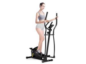 Indoor Elliptical Trainer w/Heart Rate Monitor & LCD Display
