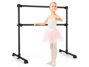 Goplus 4FT Portable Double Freestanding Ballet Barre Dancing Stretching Black Goplus 4FT Portable Double Freestanding Ballet Barre Dancing Stretching Black