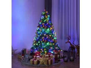 Costway 5Ft Pre-Lit Artificial Christmas Tree Hinged 150 LED Lights