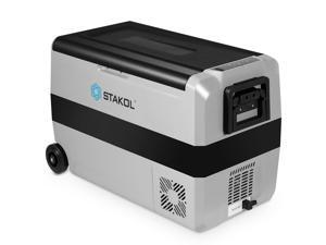 53 Quarts Portable Electric Car Cooler Refrigerator/Freezer w/ Wheels Camping 53 Quarts Portable Electric Car Cooler Refrigerator/Freezer w/ Wheels Camping