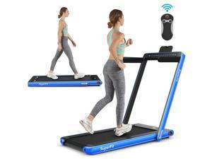 2.25HP 2 in 1 Folding Treadmill Jogging Machine Dual Display W/Bluetooth Speaker 2.25HP 2 in 1 Folding Treadmill Jogging Machine Dual Display W/Bluetooth Speaker