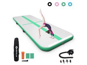 15FT Air Track Inflatable Gymnastics Tumbling Mat w/ Pump Indoor Outdoor Green 15FT Air Track Inflatable Gymnastics Tumbling Mat w/ Pump Indoor Outdoor Green