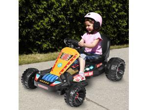 Electric Powered Go Kart Kids Ride On Car 4 Wheel Racer Buggy Toy Outdoor Black Electric Powered Go Kart Kids Ride On Car 4 Wheel Racer Buggy Toy Outdoor Black