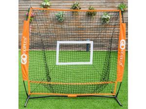 5'×5' Baseball Softball Practice Hitting Batting Training Net Bow Frame w/ Bag 5'×5' Baseball Softball Practice Hitting Batting Training Net Bow Frame w/ Bag