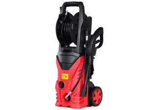 2030PSI Electric Pressure Washer Cleaner 1.7 GPM 1800W with Hose Reel Red 2030PSI Electric Pressure Washer Cleaner 1.7 GPM 1800W with Hose Reel Red
