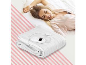 Electric Heated Mattress Pad Safe Twin/Full/Queen/King 8 Temperature 10h Timer Electric Heated Mattress Pad Safe Twin/Full/Queen/King 8 Temperature 10h Timer