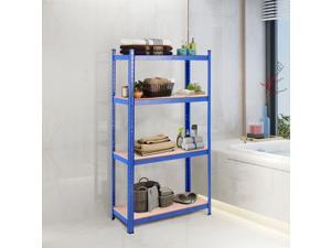 Adjustable 32"x63"Heavy Duty 4 Level Garage Tool Shelf Storage 1600lb Capacity Adjustable 32"x63"Heavy Duty 4 Level Garage Tool Shelf Storage 1600lb Capacity