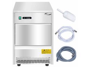 Commercial Automatic Ice Maker Machine 70lbs/24h Stainless Steel Freestanding Commercial Automatic Ice Maker Machine 70lbs/24h Stainless Steel Freestanding