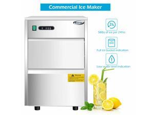 Automatic Ice Maker Stainless Steel 58lbs/24h Freestanding Commercial Home Use Automatic Ice Maker Stainless Steel 58lbs/24h Freestanding Commercial Home Use