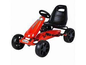 Go Kart Kids Ride On Car Pedal Powered Car 4 Wheel Racer Stealth Toy Outdoor Red Go Kart Kids Ride On Car Pedal Powered Car 4 Wheel Racer Stealth Toy Outdoor Red