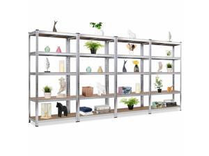 4pcs 72" Heavy Duty Storage Shelf Steel Metal Garage Rack 5 Level Adjustable Shelves 4pcs 72" Heavy Duty Storage Shelf Steel Metal Garage Rack 5 Level Adjustable Shelves