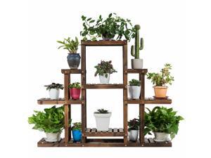 6-Tier Flower Wood Stand Plant Display Rack Multifunctional Storage Shelf 6-Tier Flower Wood Stand Plant Display Rack Multifunctional Storage Shelf