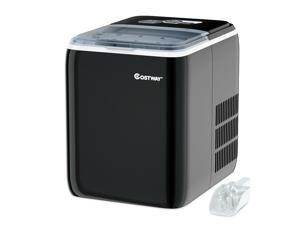 Portable Countertop Ice Maker Machine 44Lbs/24H Self-Clean w/Scoop Silver Portable Countertop Ice Maker Machine 44Lbs/24H Self-Clean w/Scoop Silver