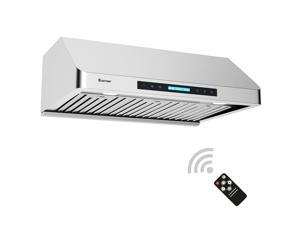 30''Under-Cabinet Kitchen Range Hood Stainless Steel Wireless 4-Speed LED Lights 30''Under-Cabinet Kitchen Range Hood Stainless Steel Wireless 4-Speed LED Lights