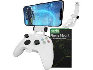 Xbox Series X Controller Mobile Gaming Clip Xbox Controller Phone Mount Adjustable Phone Holder Clamp Compatible with Xbox Series XS Xbox One Xbox One S Xbox One XRobot White