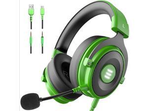 EKSA E900 USB Gaming Headset - Xbox One Headset with 7.1 Surround Sound, PS4 Headset Noise Cancelling Mic, Gaming Headphones Compatible with PC, PS4, Xbox One Controller, Nintendo Switch(Green) EKSA E900 USB Gaming Headset - Xbox One Headset with 7.1 Surround Sound, PS4 Headset Noise Cancelling Mic, Gaming Headphones Compatible with PC, PS4, Xbox One Controller, Nintendo Switch(Green)