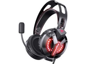 Gaming Headset for PS4, Gaming Headphones with 7.1 Surround Sound, Xbox One Headset with Noise Canceling Mic LED Light, Over-Ear Headphones for PS4/PS5, Xbox One, PC, Mac, Laptop (Black) Gaming Headset for PS4, Gaming Headphones with 7.1 Surround Sound, Xbox One Headset with Noise Canceling Mic LED Light, Over-Ear Headphones for PS4/PS5, Xbox One, PC, Mac, Laptop (Black)