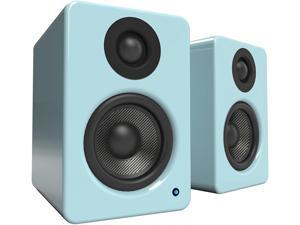 Kanto 2 Channel Powered PC Gaming Desktop Speakers – 3" Composite Drivers 3/4" Silk Dome Tweeter – Class D Amplifier - 100 Watts - Built-in USB DAC - Subwoofer Output - YU2GT (Gloss Teal)