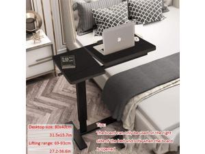 Steel Tube Laptop Trolley with Black Density Board,Adjustable Height, Casters, USB, Swivel,Tall Bedside Table for Reading,Eating Breakfast, Laptop, Elderly Aid Steel Tube Laptop Trolley with Black Density Board,Adjustable Height, Casters, USB, Swivel,Tall Bedside Table for Reading,Eating Breakfast, Laptop, Elderly Aid