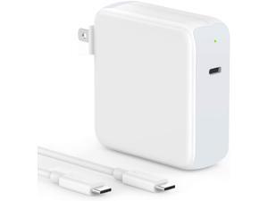 96W USB C Charger Power Adapter Compatible with MacBook Pro 16, 15, 13 inch, New Air 13 inch 2020/2019/2018, USBC Thunderbolt 3 Laptop Power Supply, Type C, 6.6ft 5A USB C to C Charging Cable 96W USB C Charger Power Adapter Compatible with MacBook Pro 16, 15, 13 inch, New Air 13 inch 2020/2019/2018, USBC Thunderbolt 3 Laptop Power Supply, Type C, 6.6ft 5A USB C to C Charging Cable