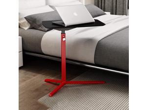Red Carbon Steel Tables with Folding Legs with Black Density Board,Adjustable Height,Foldable Work Desk for King Size Bed, Height Adjustable Lazy Mobile Computer Desk Red Carbon Steel Tables with Folding Legs with Black Density Board,Adjustable Height,Foldable Work Desk for King Size Bed, Height Adjustable Lazy Mobile Computer Desk