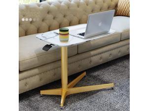 Aluminum Alloy Laptop Raiser for Desk with Marbled MDF,Adjustable Height, Lockable Casters,Drawing Tablet Stand for Overbed Table, Coffee Table, Computer Desk Aluminum Alloy Laptop Raiser for Desk with Marbled MDF,Adjustable Height, Lockable Casters,Drawing Tablet Stand for Overbed Table, Coffee Table, Computer Desk