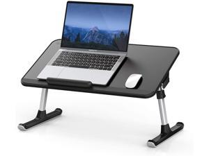 Adjustable Laptop Stand with Foldable Legs Rentliv Laptop Bed Table Drawing Writing Portable Lap Desk for Working Computer Tray for Bed Sofa Couch Floor- Beige Large Size Gaming Eating 