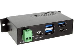 Coolgear USB C Hub 4 Port USB 3.1 Gen1 SuperSpeed USB C Upstream