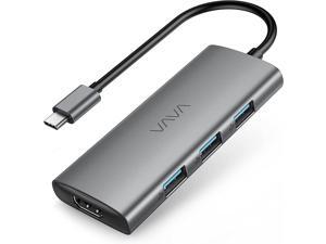 VAVA USB C Hub, 7-in-1 USB C Adapter for MacBook/Pro/Air (Thunderbolt 3), with 4K USB-C to HDMI, 3 USB 3.0 Ports, SD/TF Cards Reader, 100W Power Delivery Dock for iPad Pro/MacBook/Type C Devices VAVA USB C Hub, 7-in-1 USB C Adapter for MacBook/Pro/Air (Thunderbolt 3), with 4K USB-C to HDMI, 3 USB 3.0 Ports, SD/TF Cards Reader, 100W Power Delivery Dock for iPad Pro/MacBook/Type C Devices