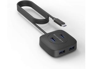 USB C to USB Hub Long Cable, SNANSHI 4-Port USB Type C to USB 3.0 Hub Adapter with 5 ft Extended Cable Compatible with MacBook Pro, iMac, Samsung Galaxy Note10 S10 S9, Chromebook Pixelbook, Dell XPS USB C to USB Hub Long Cable, SNANSHI 4-Port USB Type C to USB 3.0 Hub Adapter with 5 ft Extended Cable Compatible with MacBook Pro, iMac, Samsung Galaxy Note10 S10 S9, Chromebook Pixelbook, Dell XPS