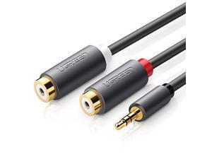UGREEN 3.5MM Male To 2 RCA Female Jack Stereo Audio Cable Y Adapter Gold Plated for iPhone,iPod,iPad,MP3,Tablets,HIFI Stereo System,Computer Sound, Speaker 20CM UGREEN 3.5MM Male To 2 RCA Female Jack Stereo Audio Cable Y Adapter Gold Plated for iPhone,iPod,iPad,MP3,Tablets,HIFI Stereo System,Computer Sound, Speaker 20CM