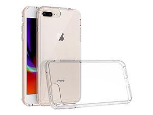 Tough Shield Snapon Transparent Hybrid Case for iPhone 8 Plus  7 Plus  Clear