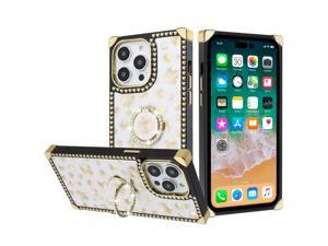 Gold Series Square Case with Ring Grip (J) for iPhone 13 Pro Max