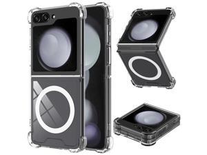 Tough Shield Clear Case with MagSafe Magnetic Ring for Samsung Galaxy Z Flip 5