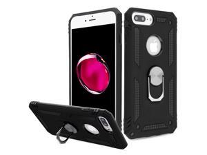 Armor Ring Finger Loop Hybrid Case for iPhone 8 Plus  7 Plus  6S Plus  6 Plus  Black