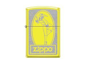 Zippo Windy Poster Yellow Orange Windproof Pocket Lighter NEW Zippo Windy Poster Yellow Orange Windproof Pocket Lighter NEW