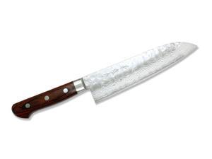Kanetsune Hammered Damascus Gyutou 240mm With Mahogany handle KC-901 Kanetsune Hammered Damascus Gyutou 240mm With Mahogany handle KC-901