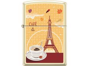 Zippo Cream Matte Café De Paris Coffee Cup Windproof Pocket Lighter 216CI018418 Zippo Cream Matte Café De Paris Coffee Cup Windproof Pocket Lighter 216CI018418