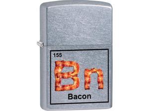 Zippo Bacon, Street Chrome, Color Image Windproof Pocket Lighter 29070 Zippo Bacon, Street Chrome, Color Image Windproof Pocket Lighter 29070