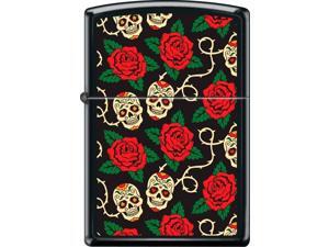 Zippo Black Matte Sugar Skulls Windproof Pocket Lighter 218CI018415 Zippo Black Matte Sugar Skulls Windproof Pocket Lighter 218CI018415
