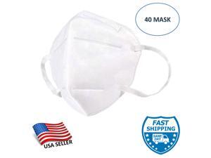 WeCare KN95 Protective Face Masks, White (Each Mask Individually-Packaged) - 40 Pack WeCare KN95 Protective Face Masks, White (Each Mask Individually-Packaged) - 40 Pack