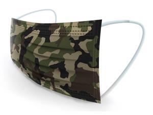 WeCare Protective Face Masks, Box of 50 (each Individually-Wrapped) - Army Camo WeCare Protective Face Masks, Box of 50 (each Individually-Wrapped) - Army Camo