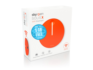 Skyroam Solis X: WiFi Smartspot | Mobile Hotspot | Power Bank | Global SIM-Free 4G LTE | Remote Camera | Free Case Skyroam Solis X: WiFi Smartspot | Mobile Hotspot | Power Bank | Global SIM-Free 4G LTE | Remote Camera | Free Case