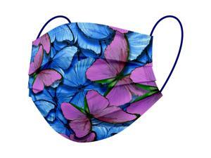 WeCare Protective Face Masks, Box of 50 (each Individually-Wrapped) - Butterfly Print WeCare Protective Face Masks, Box of 50 (each Individually-Wrapped) - Butterfly Print