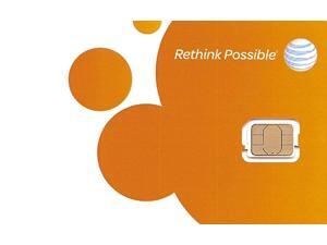 AT&T Nano SIM Card 4G LTE 4488A, GSM GoPhone Prepaid or Contract AT&T Nano SIM Card 4G LTE 4488A, GSM GoPhone Prepaid or Contract